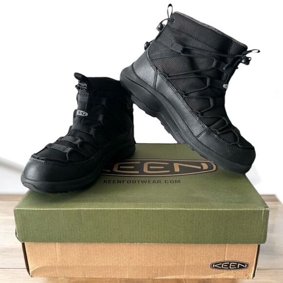 Keen Uneek SNK Chukka II Waterproof Boot Women’s Size 8.5 Black - Picture 1 of 9